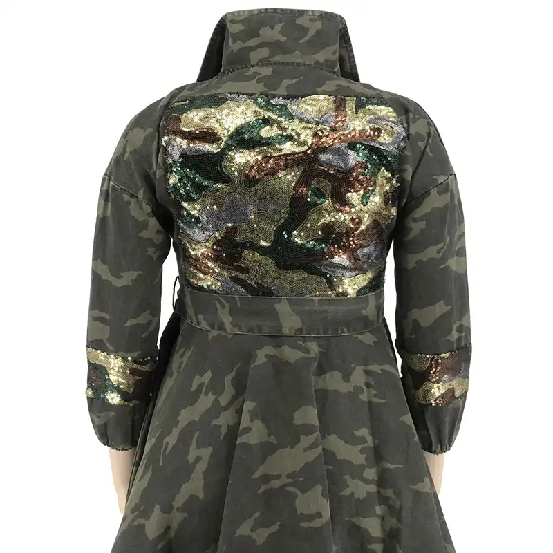 Women Fashion Camouflage Color skirt 