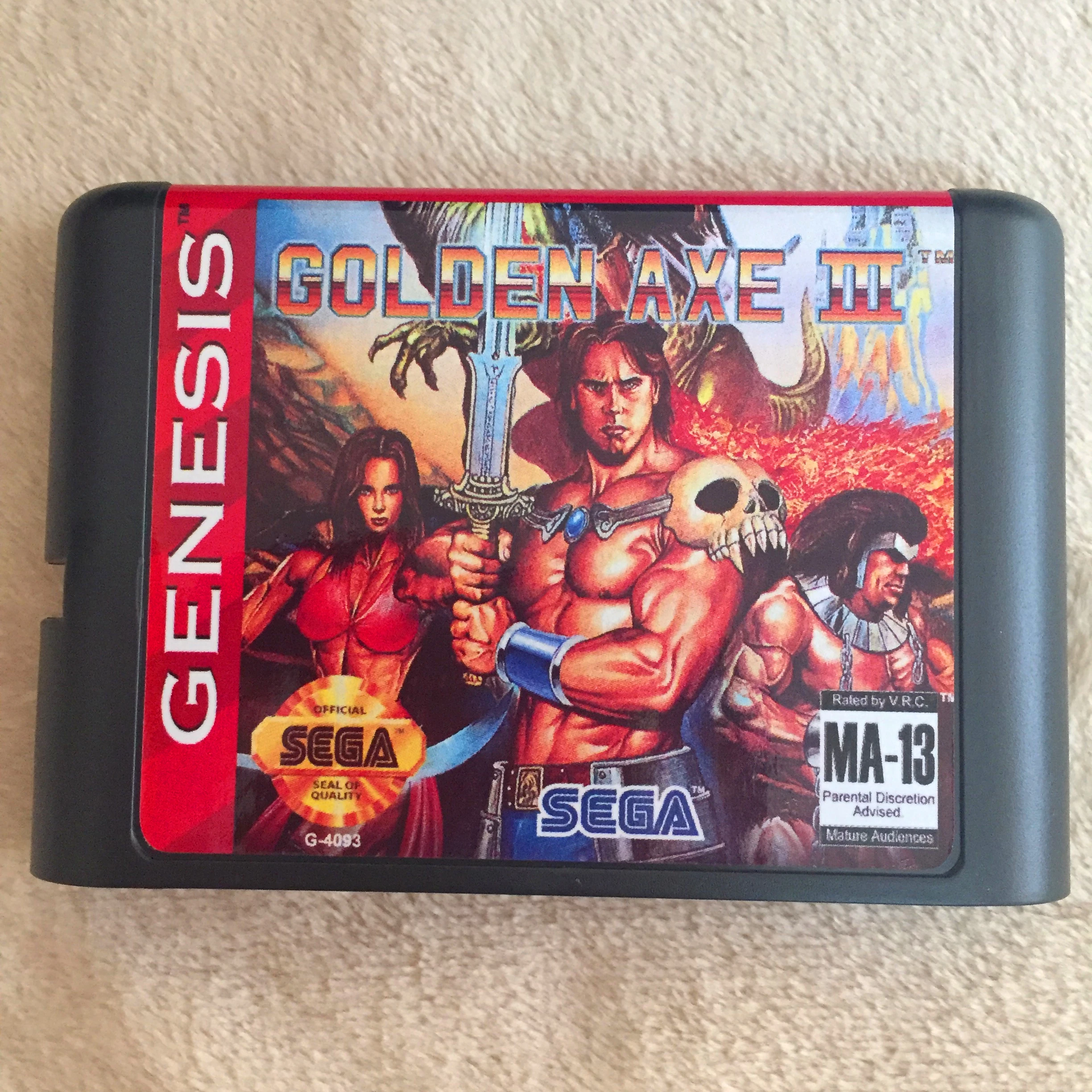 

Golden Axe III 16 bit MD Game Card For Sega Mega Drive For Genesis
