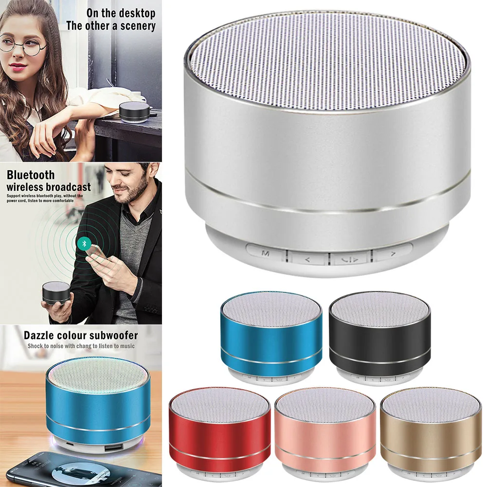 Портативный светодиодный Bluetooth беспроводной динамик мини супер бас для iPhone iPad samsung HSJ-19