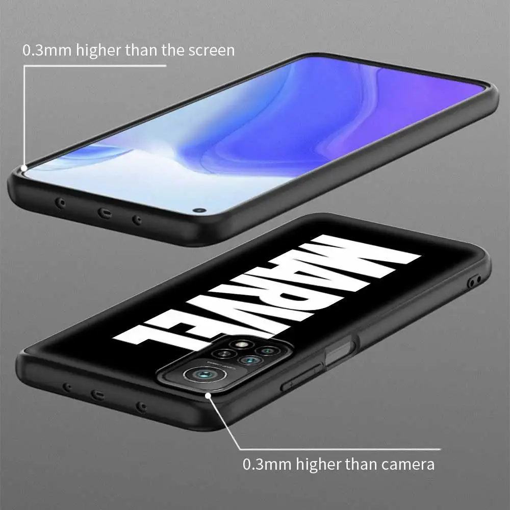 Case For Xiaomi POCO X3 NFC X3 M3 M4 Pro F3 GT F1 Coque for Mi 11T 10T Pro 9T 11 Note 10 Lite Civi Fundas Marvel Avengers Comics