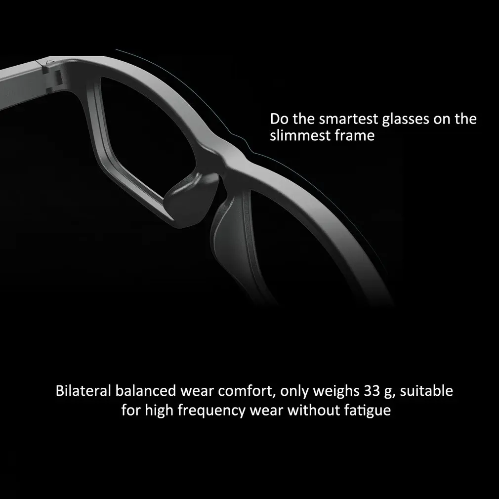 K1 Smart Wireless Headset Glasses 90mAh USB Car Sports Anti-Blu-ray Bone Conduction 5.0 Glasses Headphones
