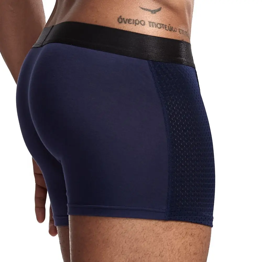 JOCKMAIL сексуальное мужское нижнее белье; трусы-боксеры, шорты из сетчатой ткани, боксеры из лакированной кожи, мужские боксеры, мужские трусы-боксеры, мужские трусы для геев, calzoncillos