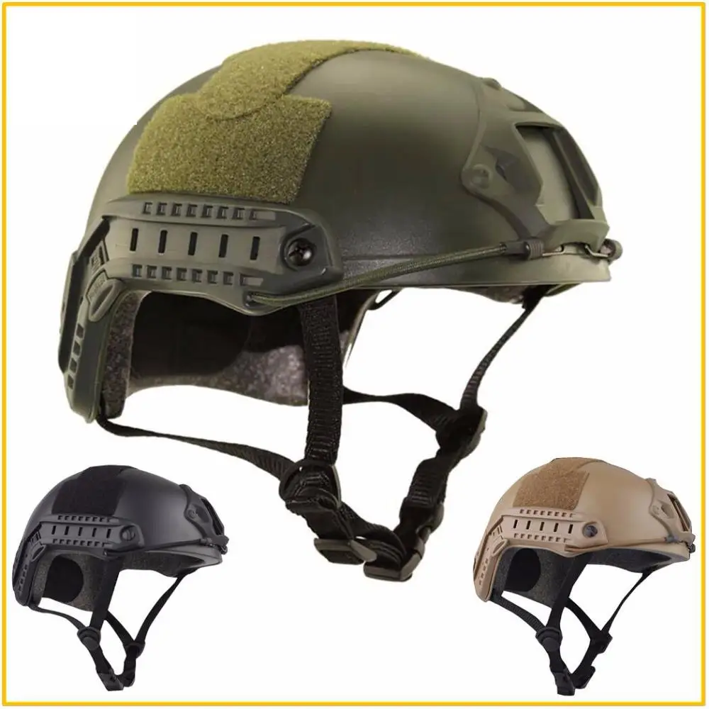 

High Quality Protective Paintball Wargame Helmet Army Airsoft MH Tactical FAST Helmet with Protective Goggle Lightweight