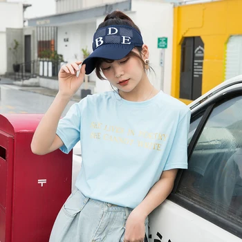 

New Arrival Women Fashion Sport Sun Visor Hat Sun Shelid Caps For Running Tennis UV Protection