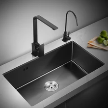 

Stainless Steel Kitchen Sink Strainer Gadget Mixer Taps Soap Dispensor Bathroom Sinks Black Cocina Accesorio Home Improvement YQ