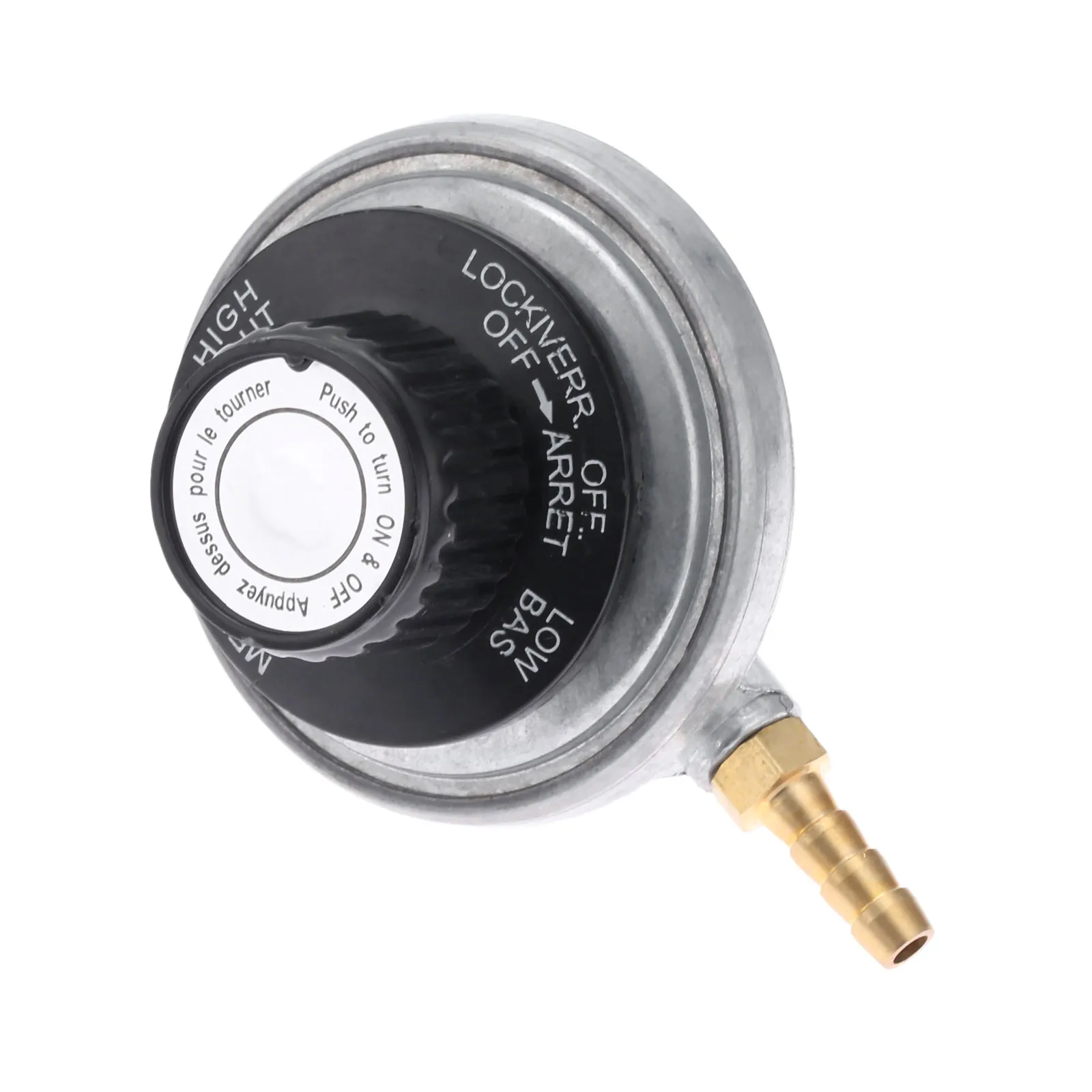 Propane Tank Low Pressure Gas Regulator with Outlet 1/4in Barb Hose Connection Inlet 1-20in UNEF for One Pound Propane Tank 1pc propane tank regulator