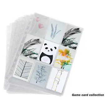 

Game Card Collection Transparent Nine Grid 11 Hole Card Page Insert Card Page Table Game Collection Volume Loose Leaf