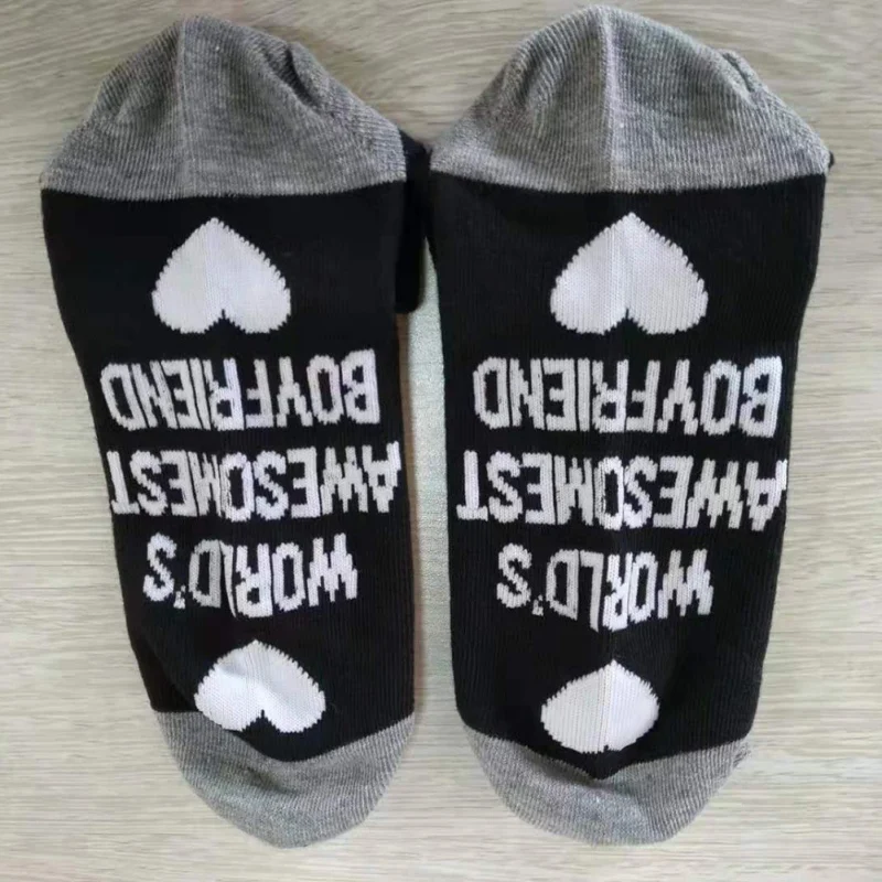 Носки женские мужские с буквенным принтом WORLD AWESOMEST GIRL FRIEND Компрессионные носки стильные унисекс забавные носки пара Meias