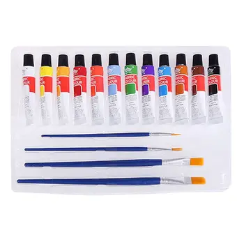 

12 Color 12ml Tubes Artist Non Toxic Rich Pigments Colors Perfect for Kids Adult Q6PA