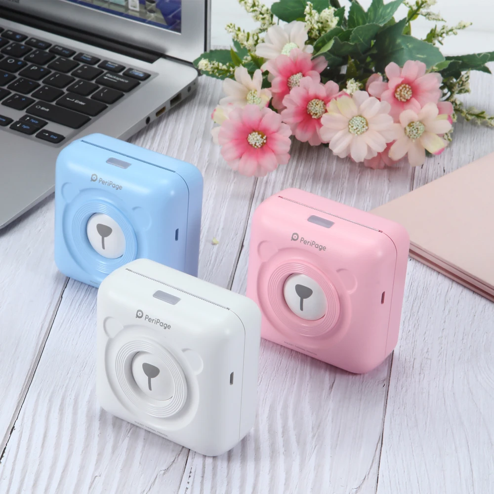 PeriPage 304 DPI Mini Portable Bluetooth Photo Printer Pocket Thermal Printing USB Connection Impresoras Fotos Gifts best portable photo printer for iphone