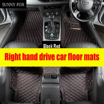 

SUNNY FOX Right hand drive/RHD car car floor mats for Honda Accord 7th 8th 9th generation HRV Vezel FIT CRV CR-V City 6D car-sty