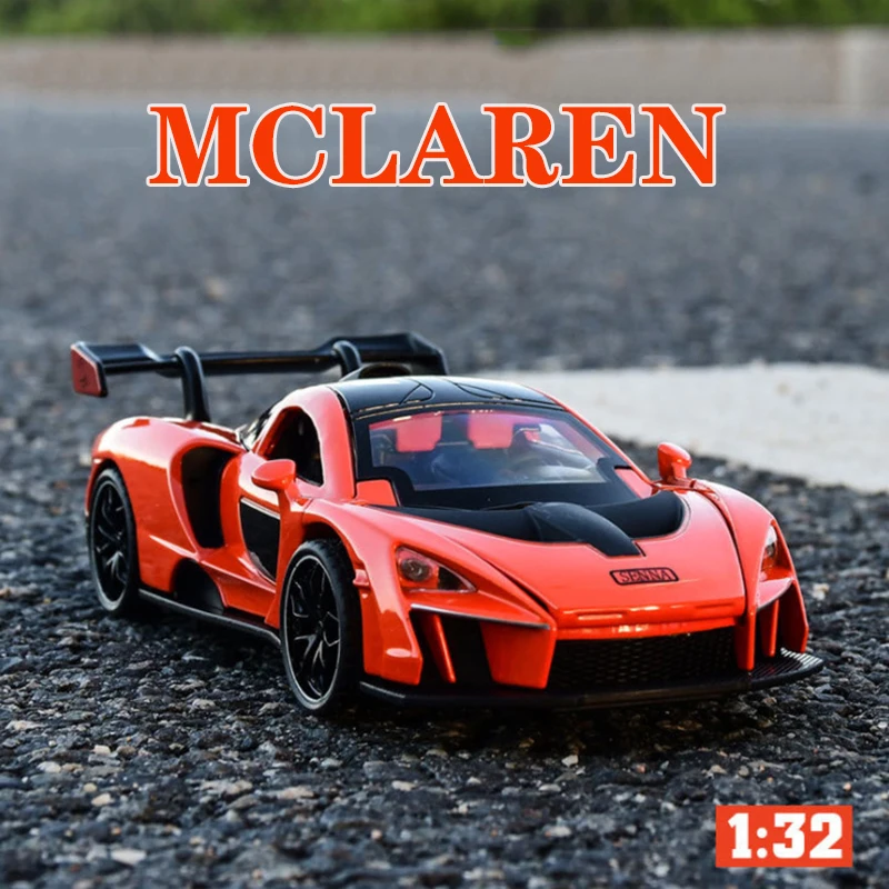 Новая 1:32 модель автомобиля SENNA MCLAREN из сплава Diecasts & Toy игрушечные машинки