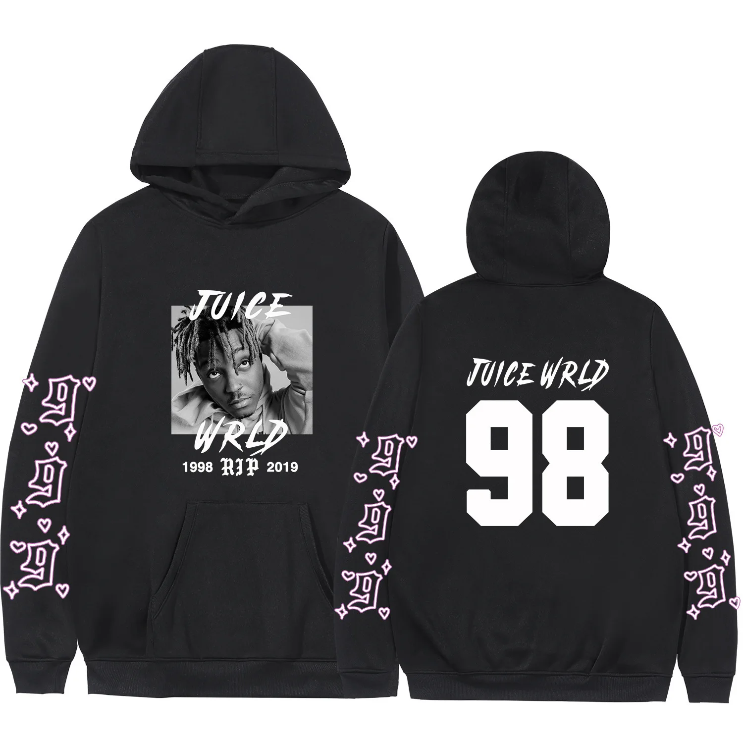 2020 Fashion Juice Wrld Hoodies Boys Girls Sweatshirts Autumn Hooded Hip Hop Casual Loose Hoodie Plus Size Men Women Pullovers