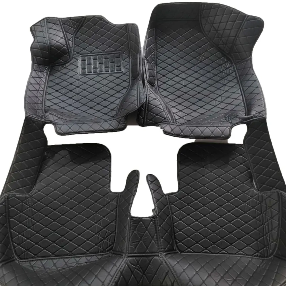 For Ford Ranger Car Floor Mats Leather Auto Floor Mats Black Auto Accessories Front& Rear Liner Carpet Floor Mats Interior