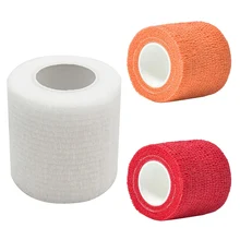 8 шт./лот Многофункциональный сплошной цвет эластичный бинт самоклеющиеся Обертывание Ленты эластопласт Спорт палец лодыжки протектор