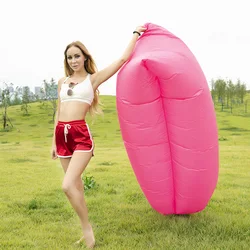 Canapé gonflable pliable d'extérieur, facile à transporter, lit de couchage pour voyage en plein Air, Camping, piscine, plage, fêtes 