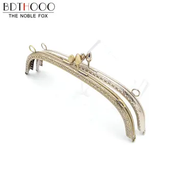 

BDTHOOO 10pcs 20.5cm Metal Clasps Lock Bag Purses Frame Handle for DIY Made Sewing Clutch Handbag Clasp Bag Hardware Accessories