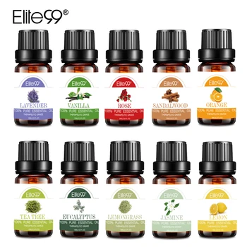 

Elite99 10 Pieces/lot Pure Essential Oils for Aromatherapy Diffusers Body Oil Relax Sleep Aid Aromatherapy Massage Lavender Oil
