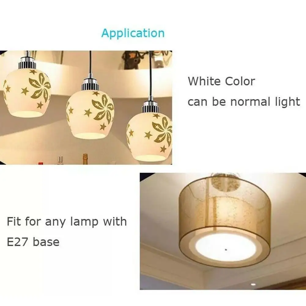 

Bluetooth Speaker LED bulb Remote Controller Speaker Smart Music Bulb Colorful LED Boombox RGB Speakers LED Playing Light E N4G9