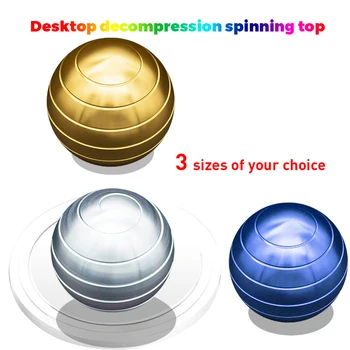 

Z07 Desktop Decompression Ball For Adult Kids Relaxation Toys Finger Gyroscope Spinning Tops Metal Rotating Transfer Gyro
