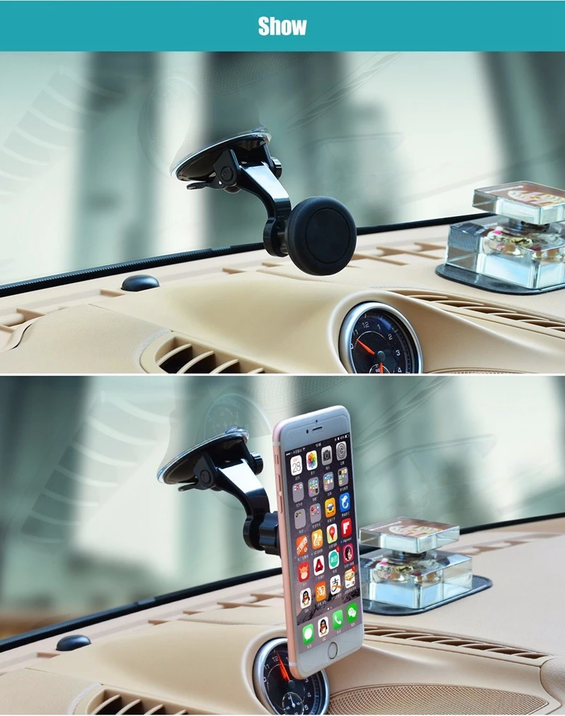 Universal Car Holder Windshield Strong Gel Pad Suction Cup mount Stand Holder GPS Magnetic Mobile Phone Holder For iPhone7 8 11