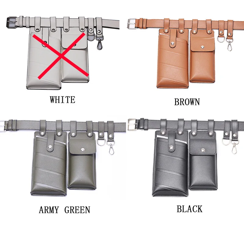 Women Waist Bag Fashion Leather Waist Belt Bag Crossbody Chest Bags Girl Fanny Pack Small Phone Pack shoulder strap Packs A1234