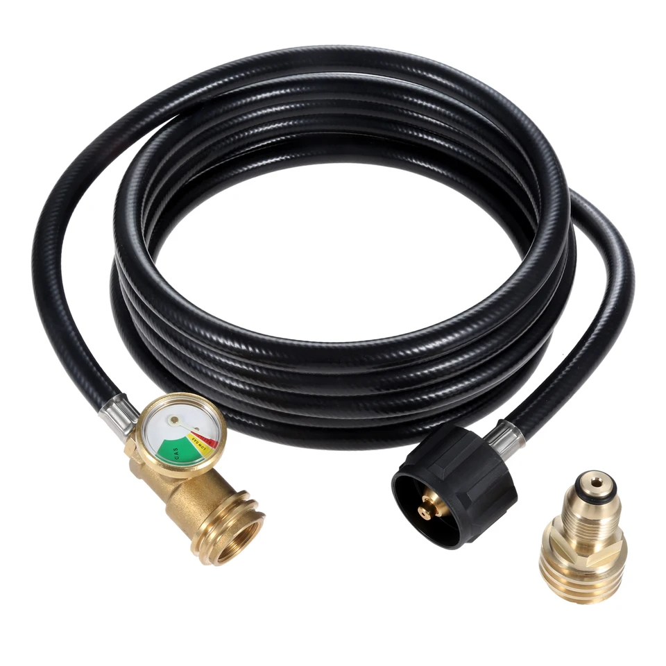 Tubo Adattatore Propano Intrecciato 5 Piedi – Da Bombola 1lb A 20lb QCC1/Type1 – PatioGem