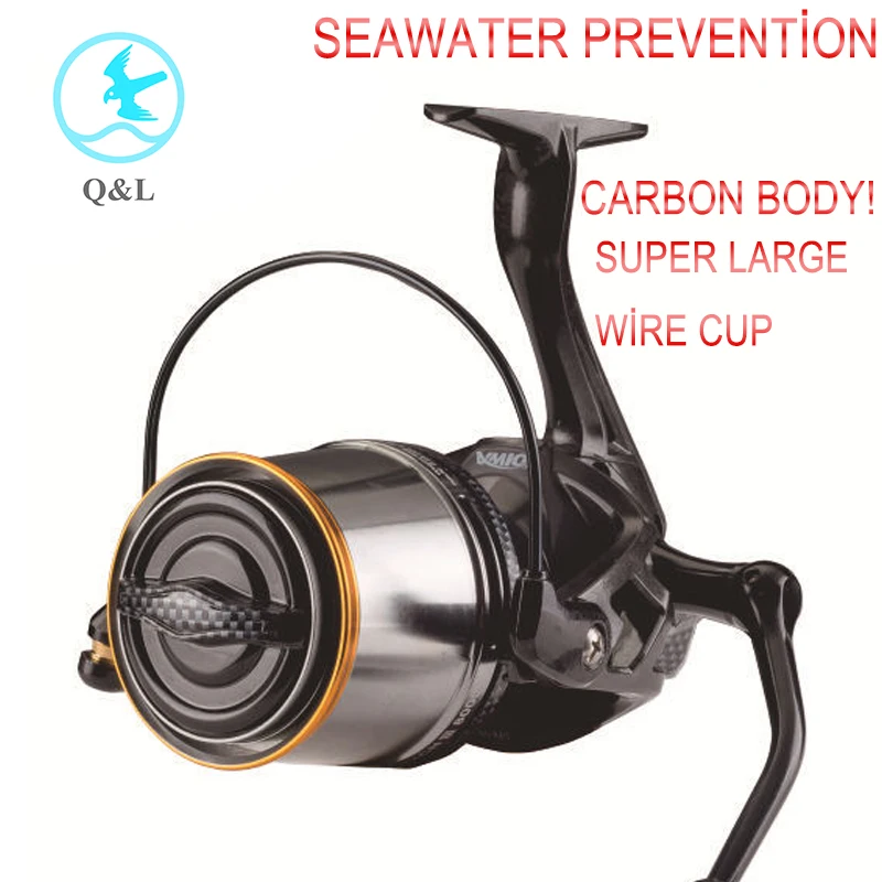 

Q&L 4.7:1 Carbon Reel Spinning Fishing Reel 12+1BB Bearing Balls 8000-12000 Series Coil Spinning Reel Boat Rock Fishing Wheel