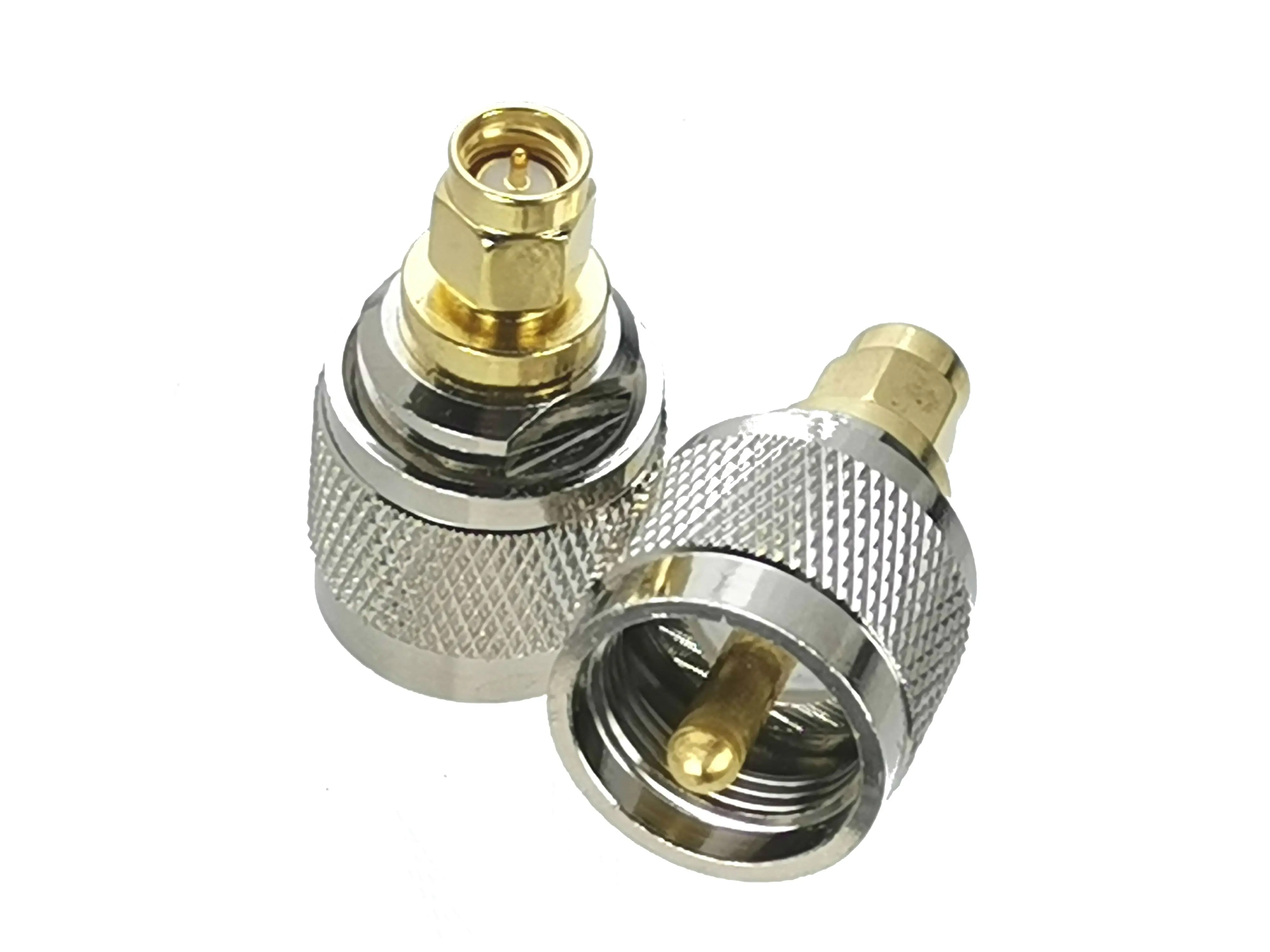 SMA штекер к UHF PL259 RF адаптер коаксиальный Прямой для радиоантенны высокого