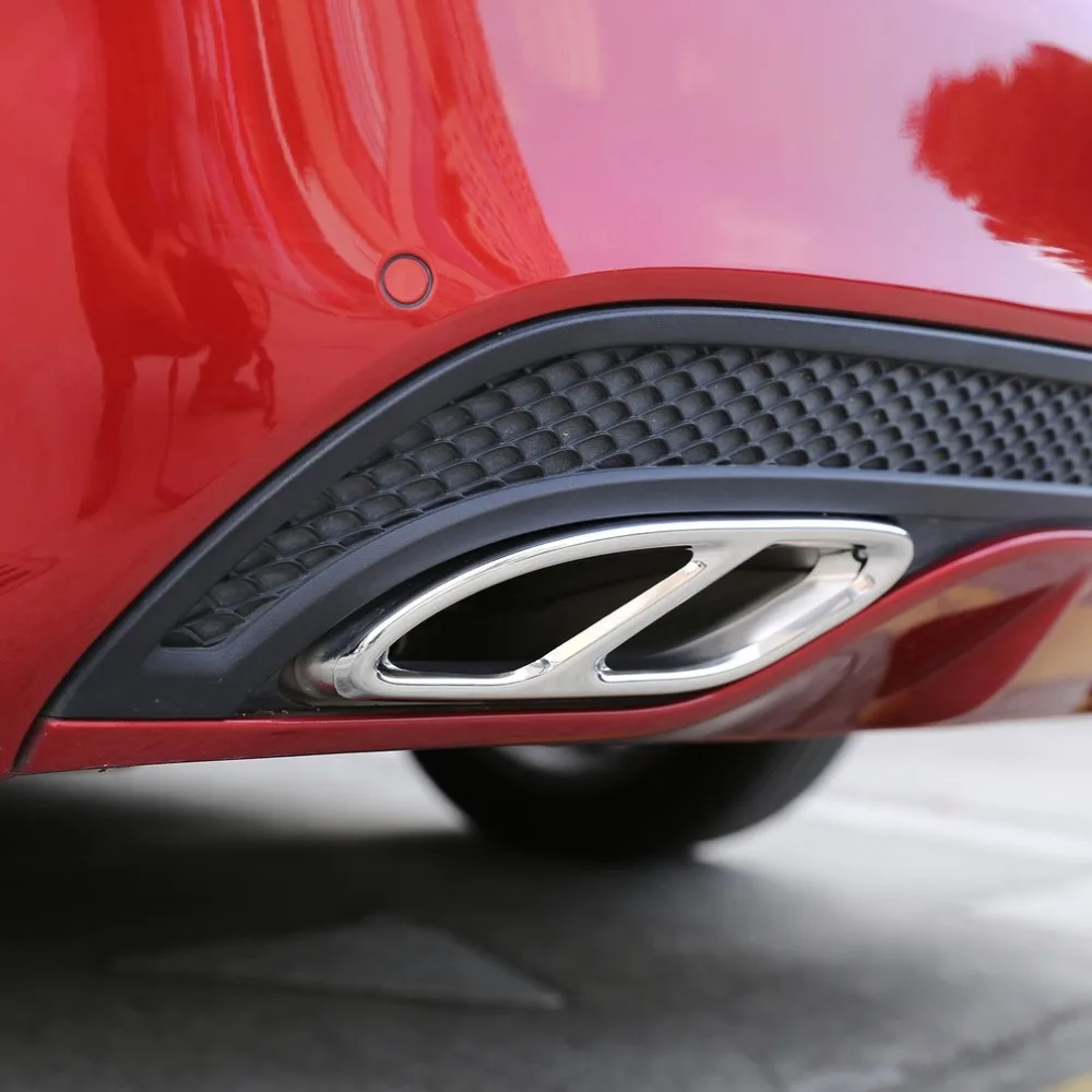 23 мм крышка выхлопной трубы для Mercedes-Benz A/B/C/E/GLC/GLE/GLS класс W205 W213 X253 W176 Запчасти для стайлинга автомобилей