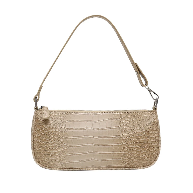

Brief Women Shoulder Bag Fashion Crocodile Patent Leather Handbag Multifunction Phone Coin Card Purse Purse Female Messenger Bag