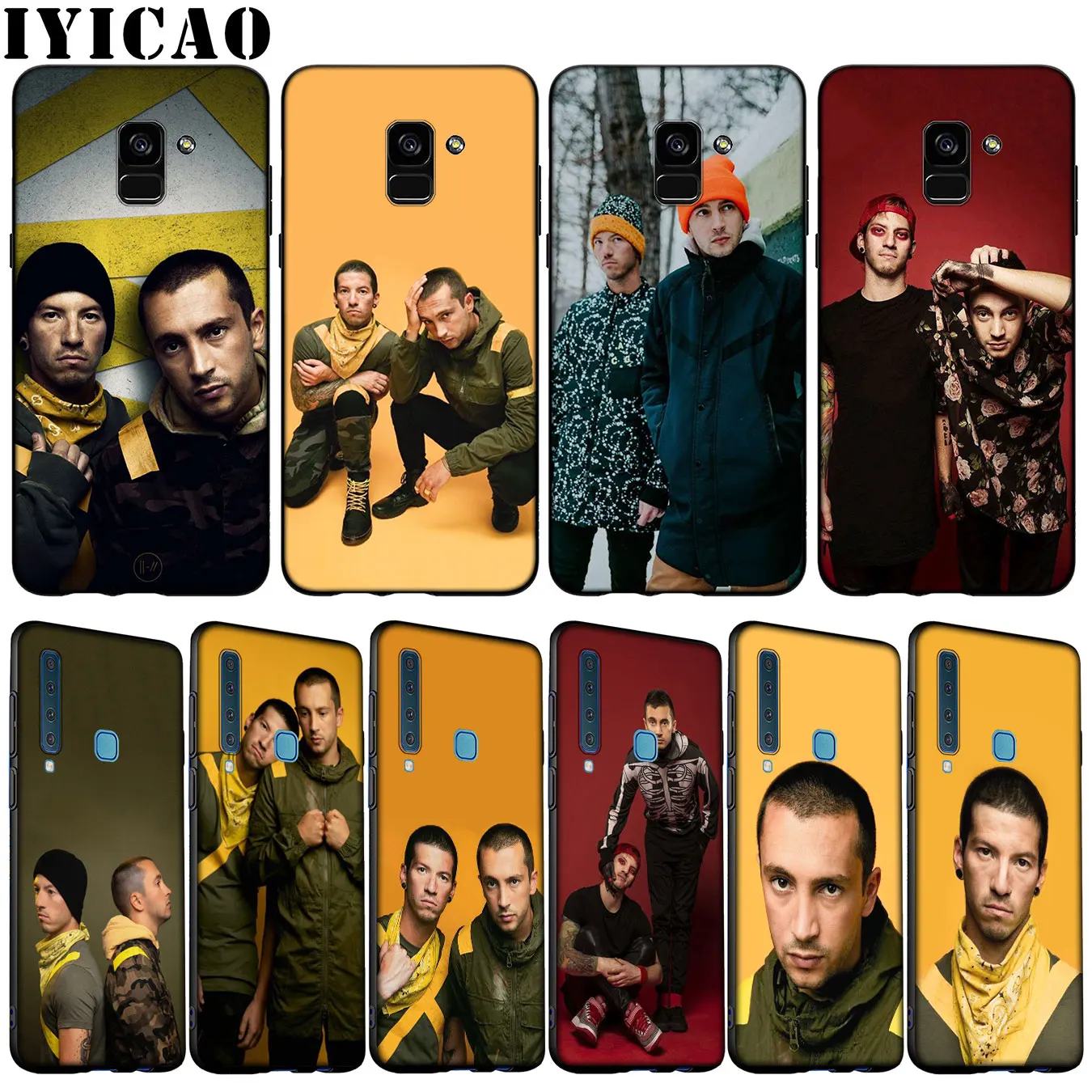 Мягкий силиконовый чехол twenty one pilots для телефона Samsung Galaxy A6 A7 A8 A9 2018 A3 A5 2016 2017 Note 9 8 10