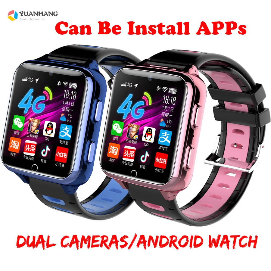 Smart 4G Remote Dual Camera GPS WIFI Tracer Kid Student Adult Heart Rate Wristwatch Voice Monitor Android Music Game Phone Watch Smart 4G Remote Dual Camera GPS WIFI Tracer Kid Student Adult Heart Rate Wristwatch Voice Monitor Android Music Game Phone Watch