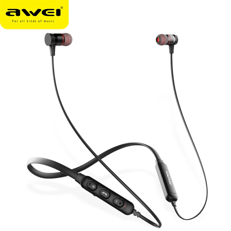 AWEI G10BL Bluetooth наушники беспроводные 3D стерео спортивные с микрофоном гарнитура Fone