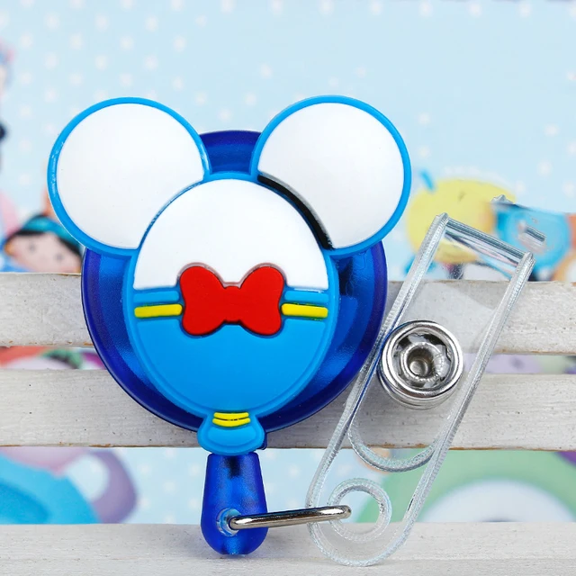 Cute Card Cover Clip New Design Silicone Retractable Student Nurse Badge Reel Clip Cartoon ID Card Badge Holder accessories I