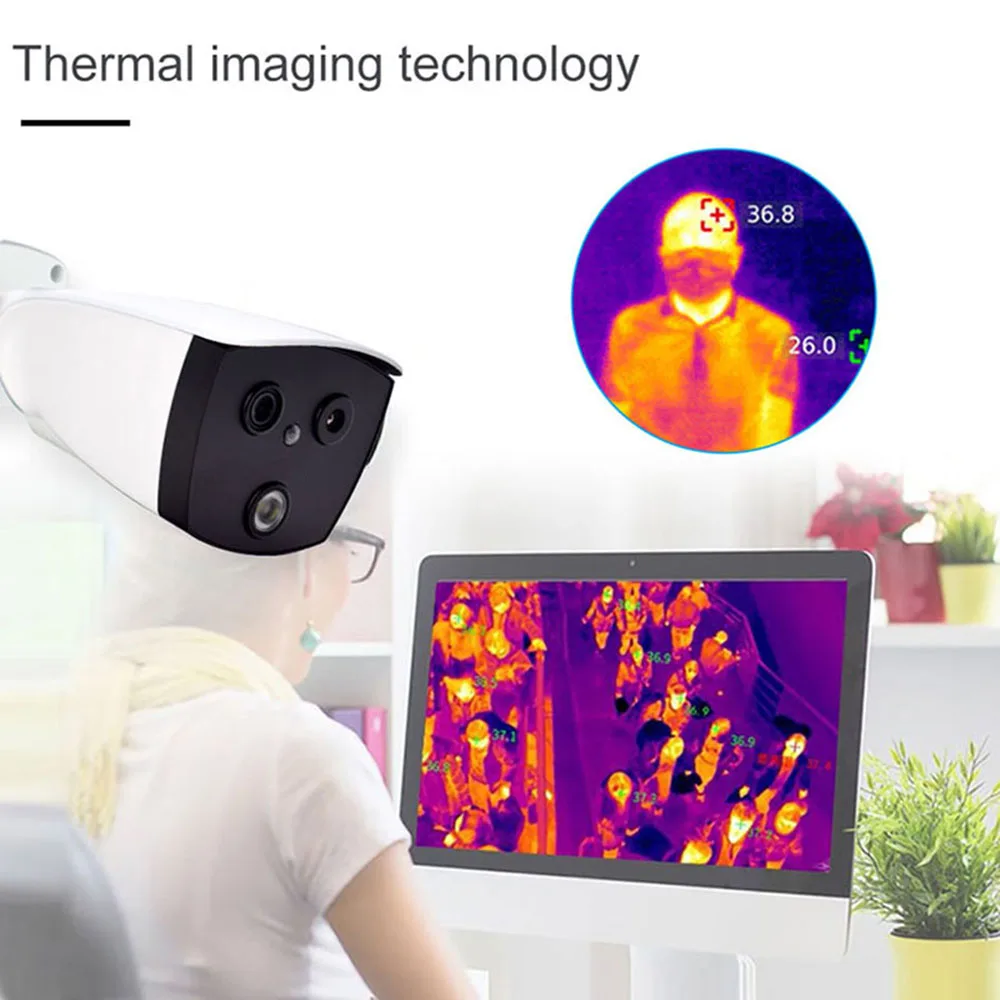 열 카메라 1080P IP 카메라 이미 저 termal 카메라 표시기 열 이미징 열 감지 카메라 용 쌍안 카메라