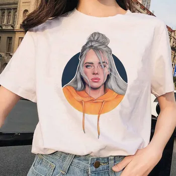 

NORMOV Summer Women Loose T Shirt Tops Harajuku Digital Printing Short Sleeve T-Shirt Female O-Neck White Streetwear T-Shirt