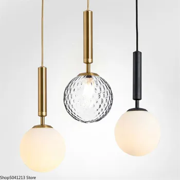 

Nordic Bedside Glass Ceiling Lamp Bedroom Luxury Modern Simple Crystal Chandelier Gold Personality Long Line Chandeliers Ceiling