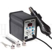 YIHUA 959D 220 В светодиодный цифровой дисплей станция горячего воздуха SMD паяльная станция постоянная температура Тепловая пушка паяльная станция
