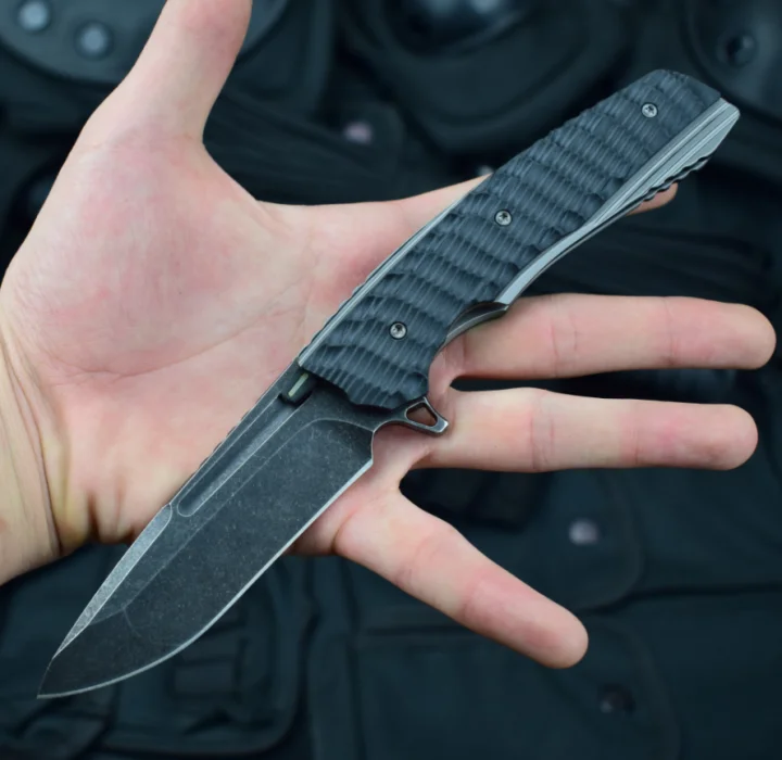 

New product Folding Knife S35VN Blade G10 Handle Camping Emergency Pocket Knife Tactical Outdoor EDC Tool 60HRC Free shipping