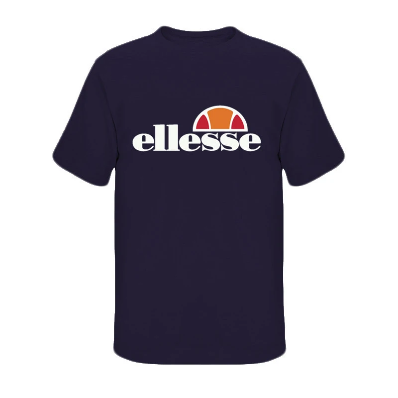 

Ellesse T-shirt Fashion Men's And Women's Leisure T-shirt Summer New Cotton Short Sleeve Top Letter T-shirt