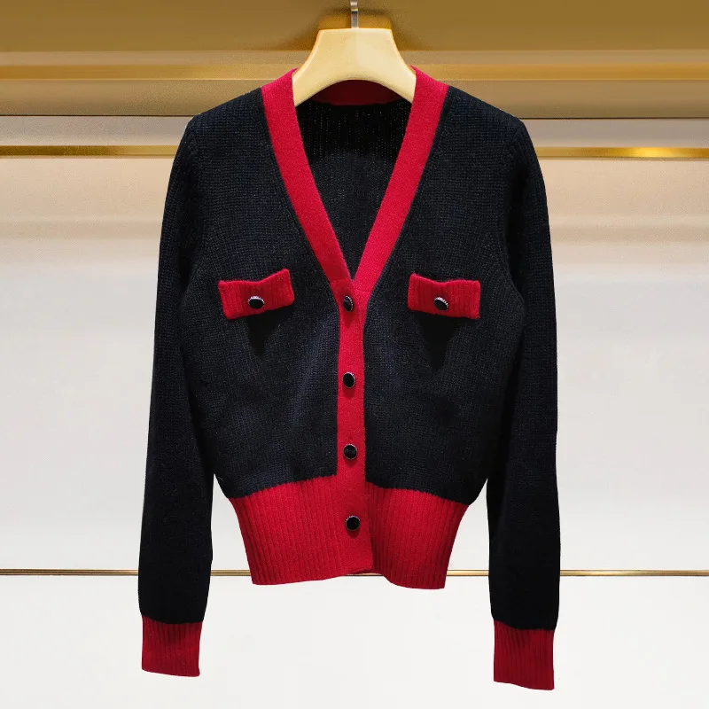 Best Price Women Sweater New Autumn/winter 2019 Loose-fitting V-neck Cardigan Sweater Jacket Women's Knit Top