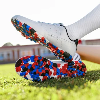 

Man Spikes Golf Shoes Kids Women Golf Sneakers Turf Walking Sport Shoes Trainers Boys Girls Golfing Course Shoes Breathable Men