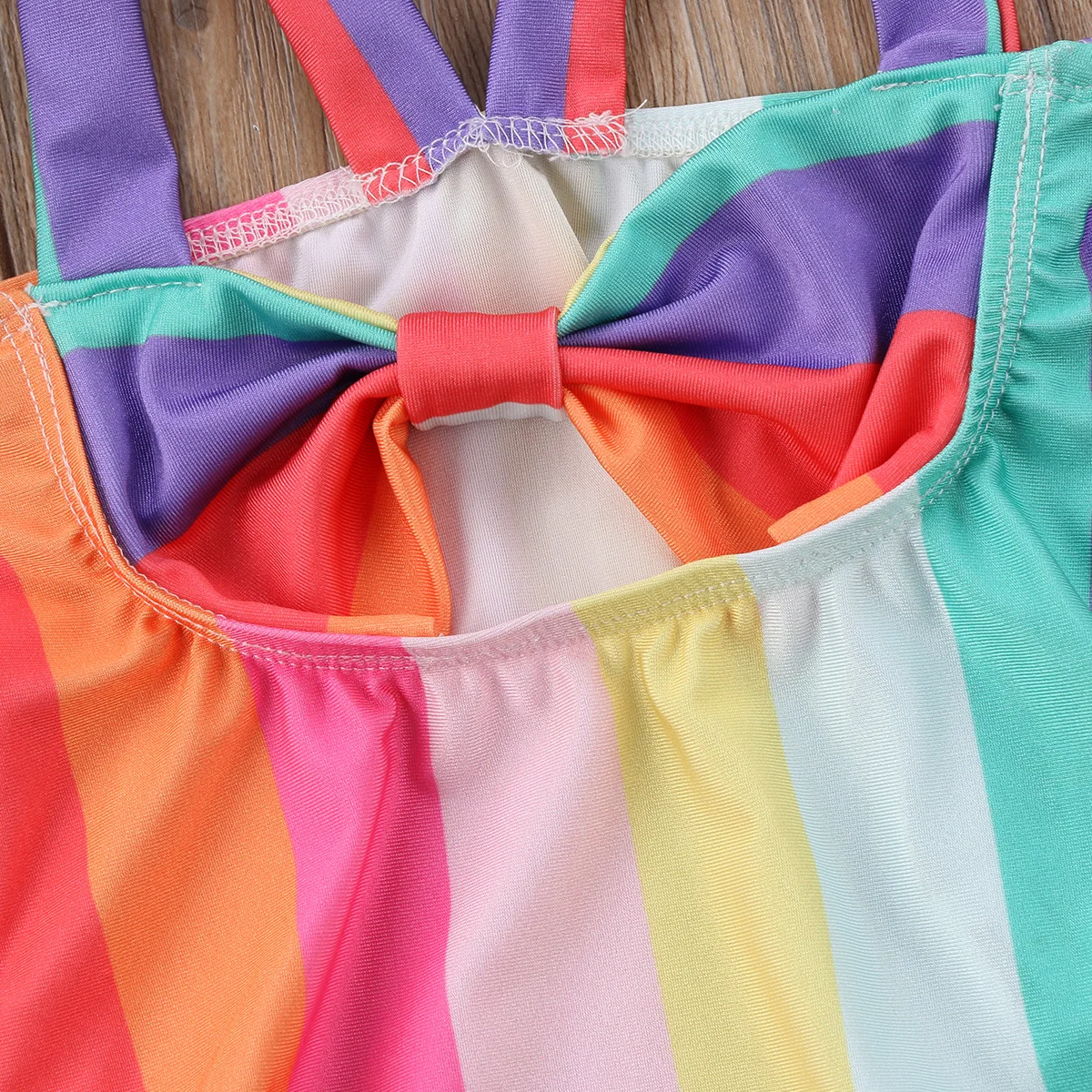 ImCute/ г. Одежда для девочек Радужный купальный костюм для маленьких девочек, бикини, купальный костюм для маленьких девочек пляжная одежда для детей от 0 до 5 лет