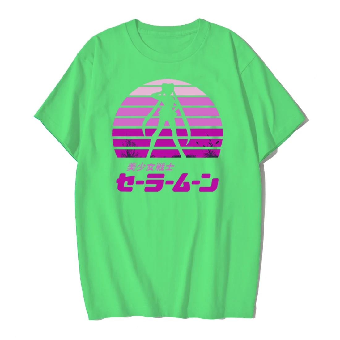 

Sailor Moon Print T-shirts 2020 Summer New Brand Women's Fashion Short Sleeve Crewneck Tops Casual Loose Comfortable Tee Shirt