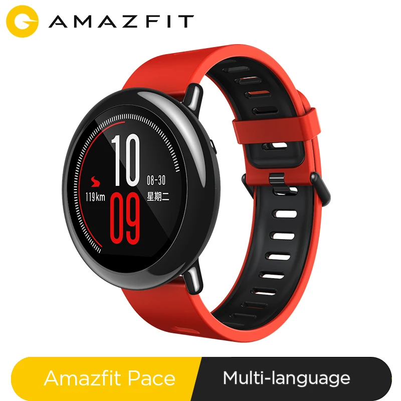 Новые умные часы Amazfit Pace, умные часы Amazfit, Bluetooth, музыка, gps, информация, толчок пульса, для телефона Xiaomi redmi 7 IOS