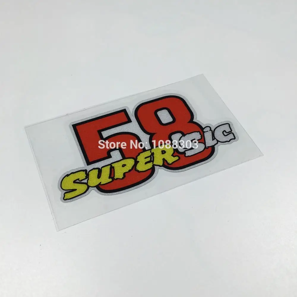 Автомобильный Стайлинг 2 шт./лот Super Sic Marco Simoncelli 58 наклейки для автомобиля