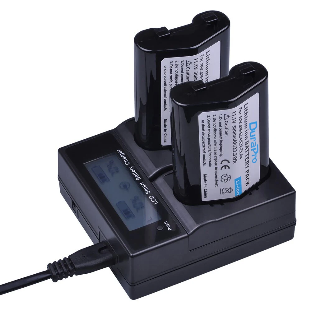 Carregador de Bateria para Nikon Enel4a d3 D2z D2h D2hs D2x D2xs D3x f6 En-el4 En-el4a D3s en El4 - Image 3