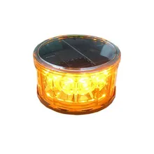 Магнит Тип желтый светодиодный мигающий светильник на солнечной батарее Предупреждение светильник с желтой ручкой, солнечный Предупреждение светильник для безопасности дорожного движения