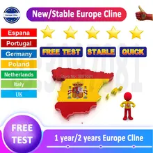 Бесплатный тест стабильный Европа Cccam Cline на 1 год Испания Португалия Польша для DVB-S2 GTmedia V9 Super V8 Nova Satallite ТВ приемник